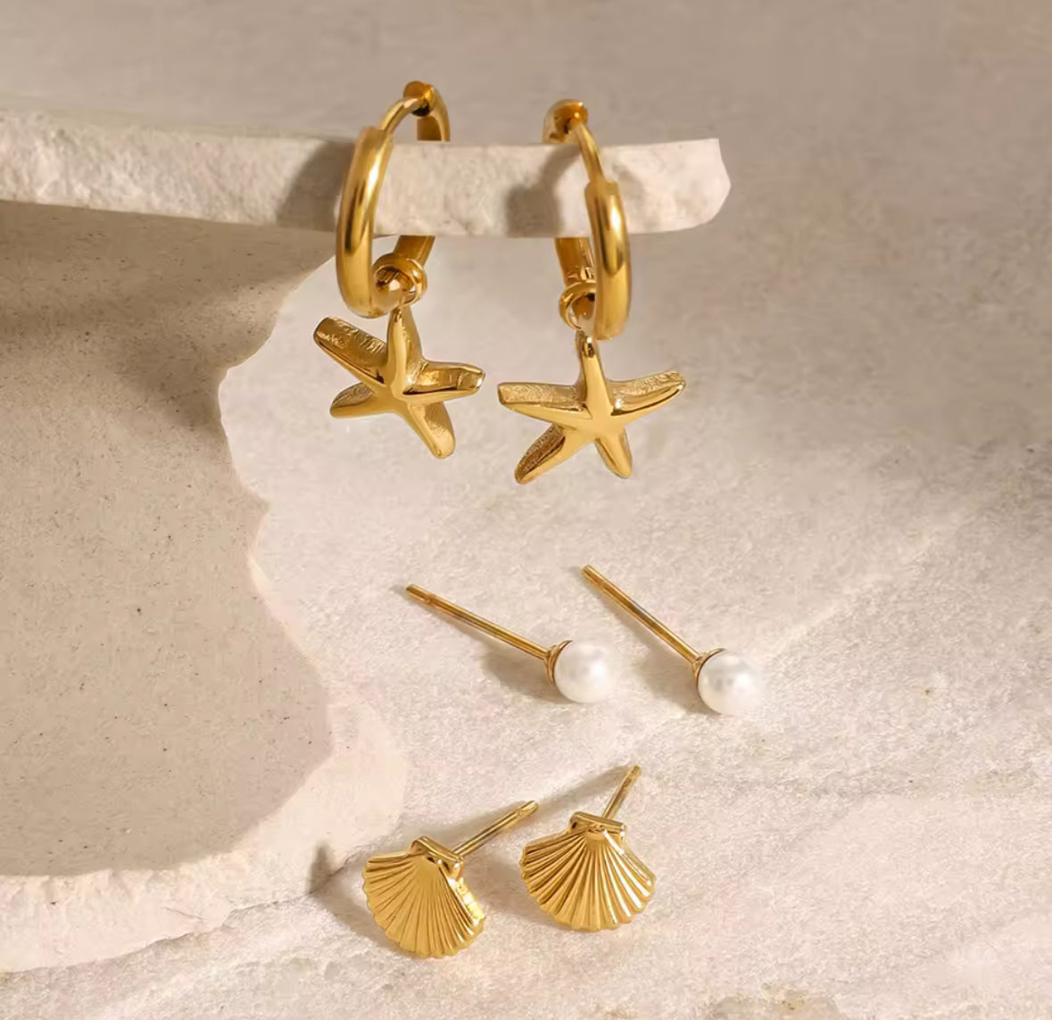 Trio summer earrings